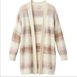 Anthropologie Numph Cardigan Cream/Rose/Gold